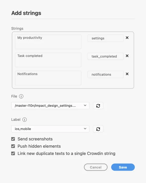 Adobe XD 插件添加源字符串