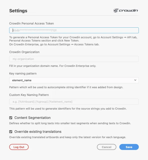 Adobe XD 插件连接到 Crowdin